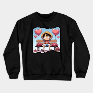 Alone On Valentine's Day Crewneck Sweatshirt